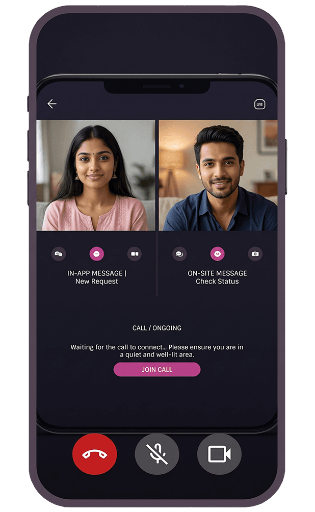 HD Video Call UI